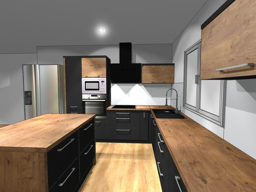 3D grafický návrh kuchyně